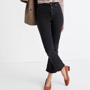 Madewell Petite Cali Demi-Boot Button-Front Jeans